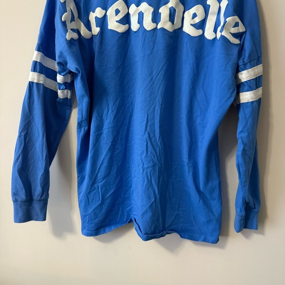 Disney Forzen Arendelle Spirit Hype Jersey Blue Snowflake long Sleeve Tee - Picture 13 of 16